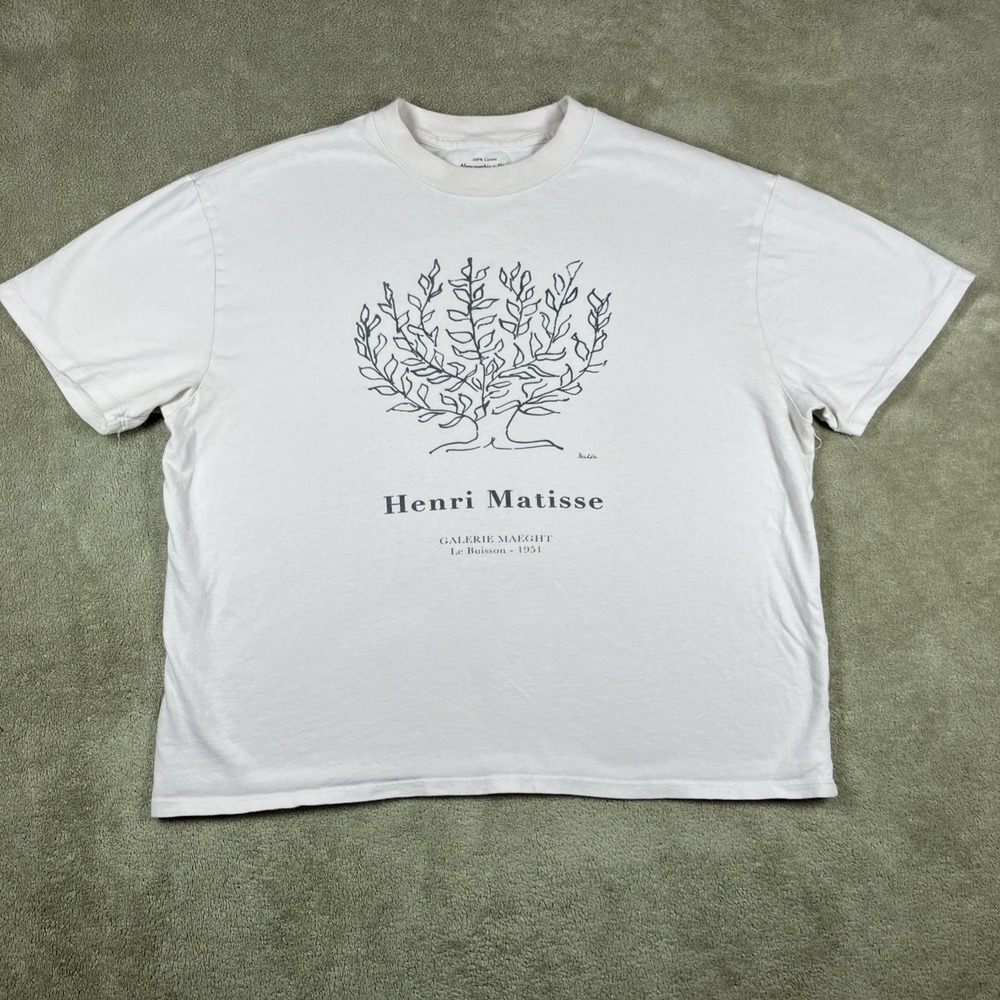Abercrombie & Fitch Soft A&F‎ Collection Matisse Print Medium Artsy Boxy Casual